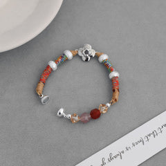 handmade Colorful Braided Rope Resort Style Bracelet 