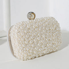 Handmade Pearl Clutch Evening Bag
