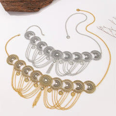 retro metal ethnic style waist chain