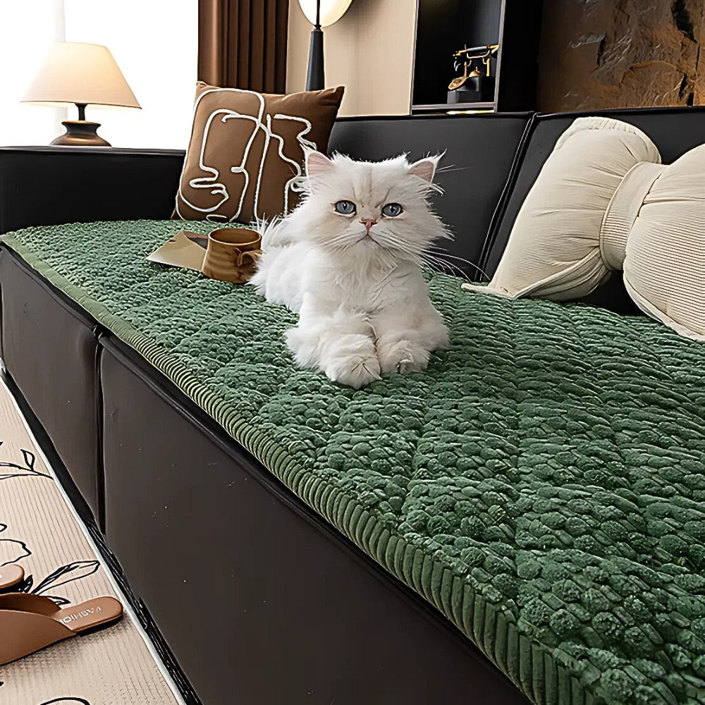 LoomVita Pet-Friendly Textured Quilted Sofa Protector Cover
