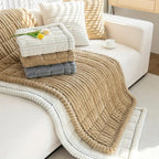 LoomVita Plush Pleated Edge Sofa Cover