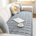 LoomVita Plush Pleated Edge Sofa Cover
