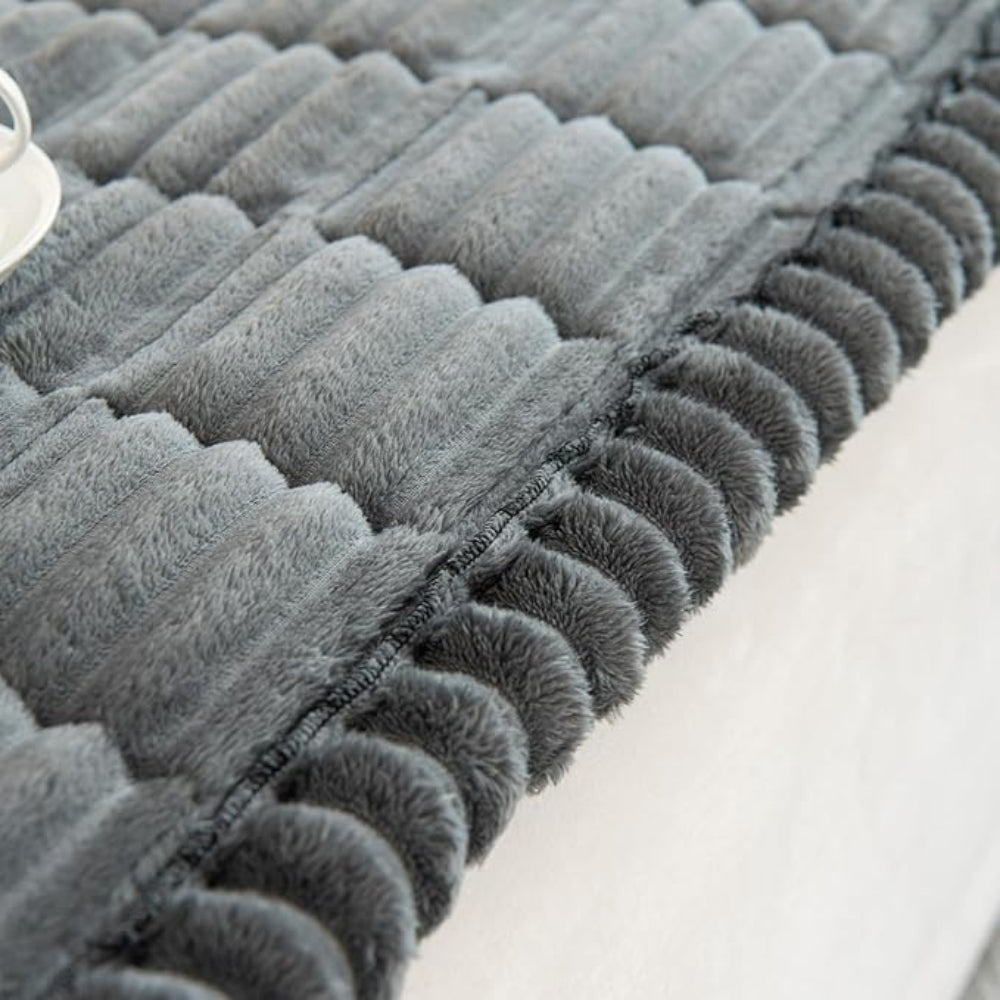 LoomVita Plush Pleated Edge Sofa Cover