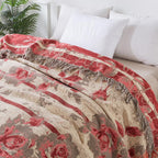 Rosewood Grace Throw Cotton Blanket