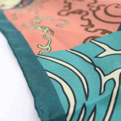 Vintage Silk and Wool Scarf Cloud Pattern 87x87cm & 100x100cm