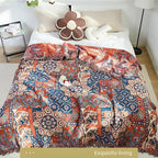 Solea Floral Jacquard Cotton Throw Blanket