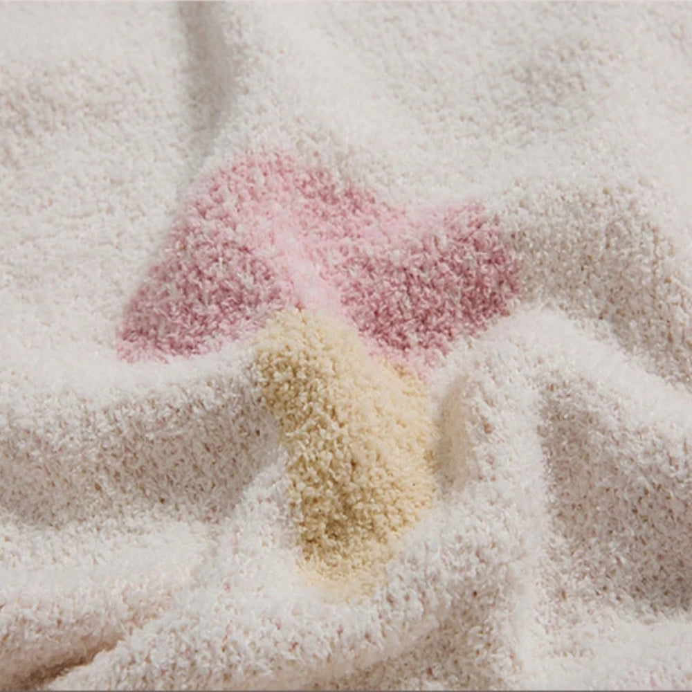 Sucrée Icecream Soft Knit Throw Blanket