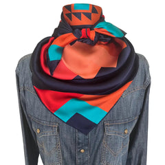 Aztec Wild Rags (Midnight in the Saddle) Silk Scarf