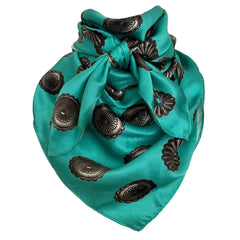 Western Wild Rags (Concho River) Turquoise Scarf