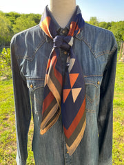 Aztec Wild Rags (Pecos River) Silk Scarf