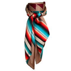 Serape Wild Rags (Coffee at Sunrise) Silk Scarf