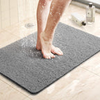 LoomVita Soft Shower Mat with Drainage Design