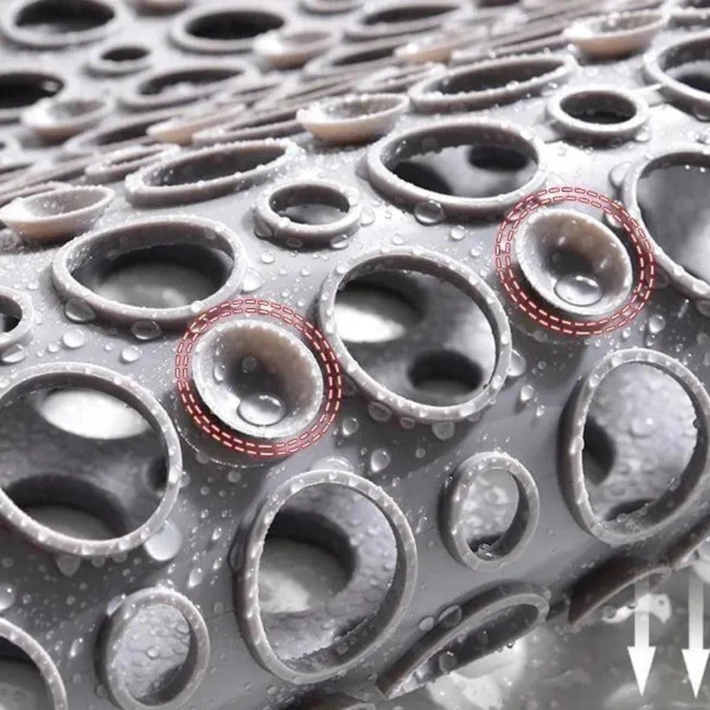 LoomVita Secure Shower Mat with Suction Cups
