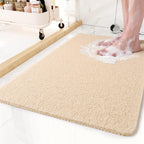 LoomVita Soft Shower Mat with Drainage Design