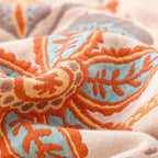 Rustic Floral Boho Blanket | 100% Cotton Floral Blanket