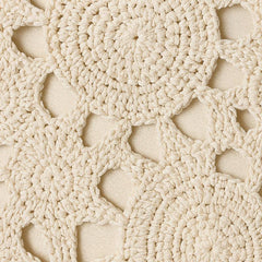 Crochet lace hobo clutch