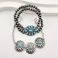 Boho Turquoise Bracelet set