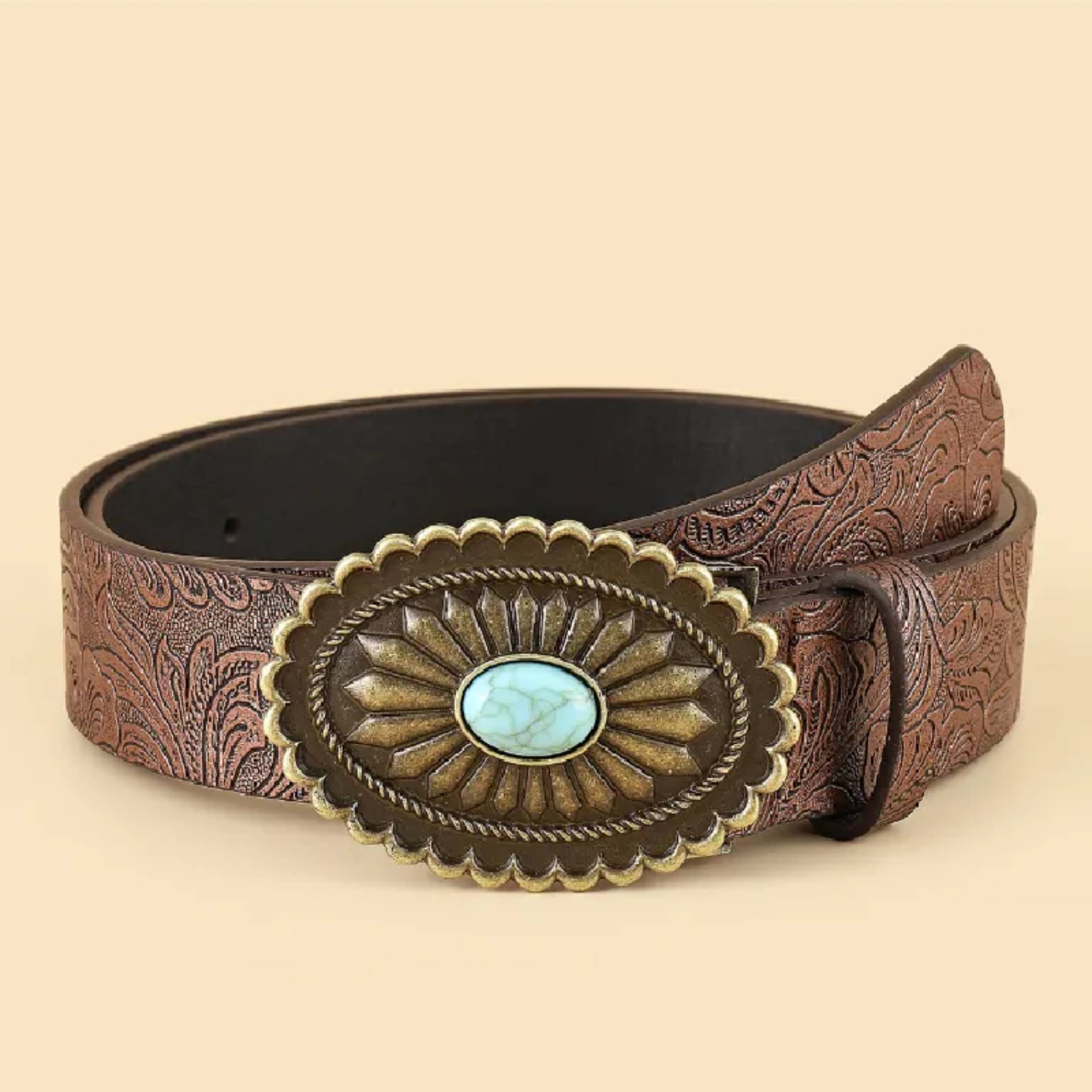 Boho cowboy belt handmade accessory 