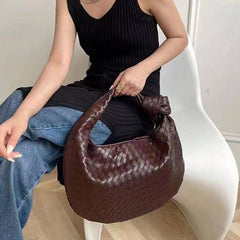 Woven PU Knot Bag shoulder bag