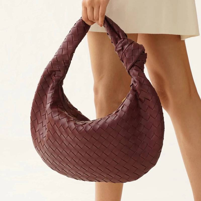 Woven PU Knot Bag shoulder bag
