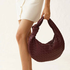 Woven PU Knot Bag shoulder bag