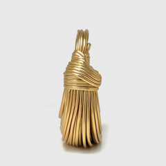 Golden Twisted Hoop Bag Handbag