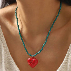 HM Charm Bead Necklace Boho Accessories