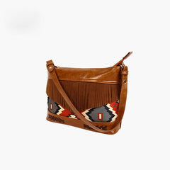 Vintage Boho Tassel Crossbody Bag
