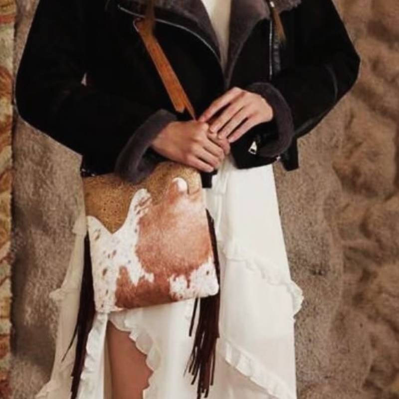 Western Cowboy Boho Textured Crossbody Bag