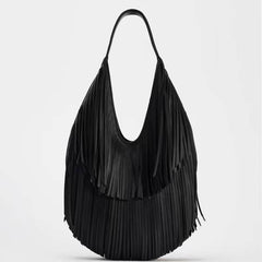 Hippie Tassel PU Shoulder Bag