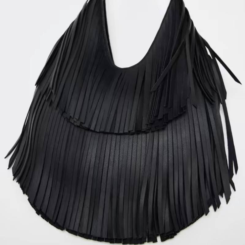 Hippie Tassel PU Shoulder Bag