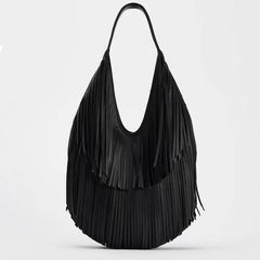 Hippie Tassel PU Shoulder Bag