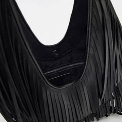 Hippie Tassel PU Shoulder Bag