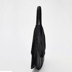 Hippie Tassel PU Shoulder Bag