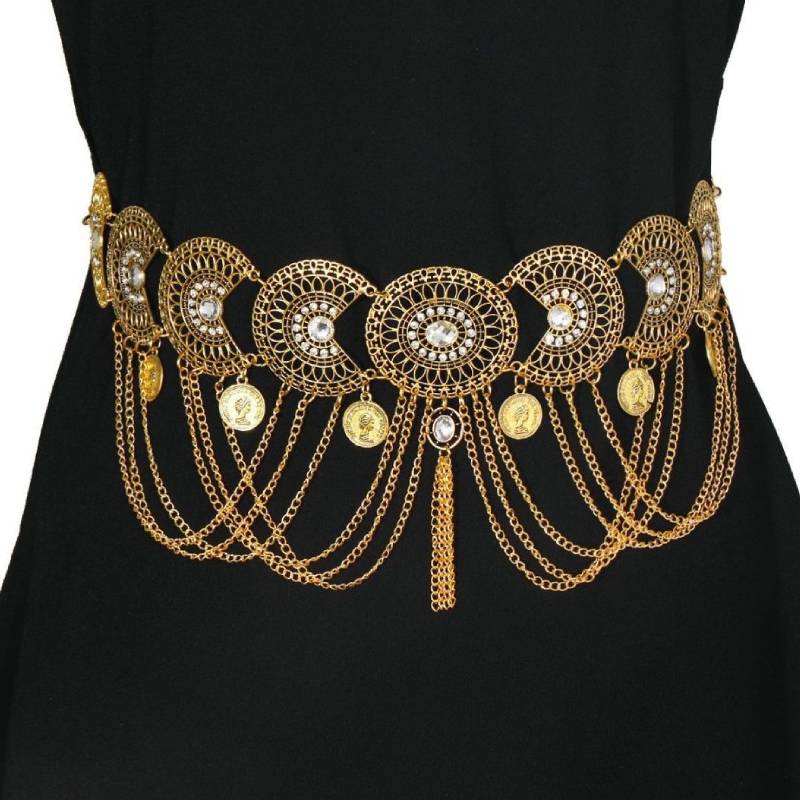 retro metal ethnic style waist chain