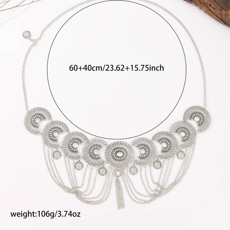retro metal ethnic style waist chain