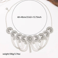 retro metal ethnic style waist chain
