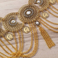 retro metal ethnic style waist chain