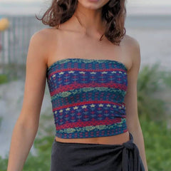 Bohemian Print Headband Tunic Top