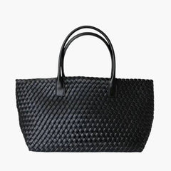 Woven Leather Tote Bag