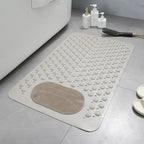 LoomVita SafeGrip Shower Mat with Foot Scrubber