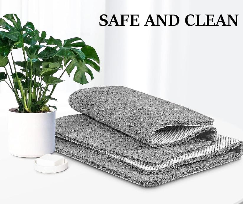 LoomVita Soft Shower Mat with Drainage Design